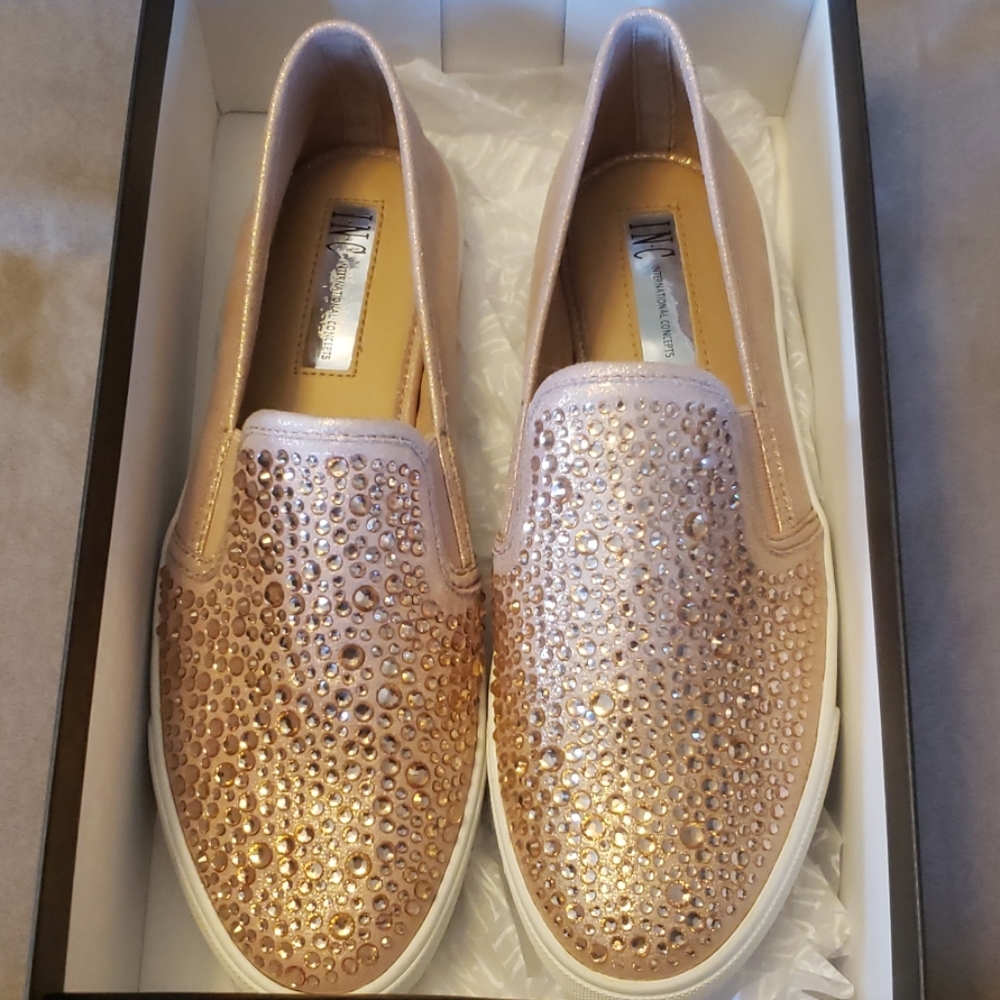 INC Rose Gold Slip on Loafers